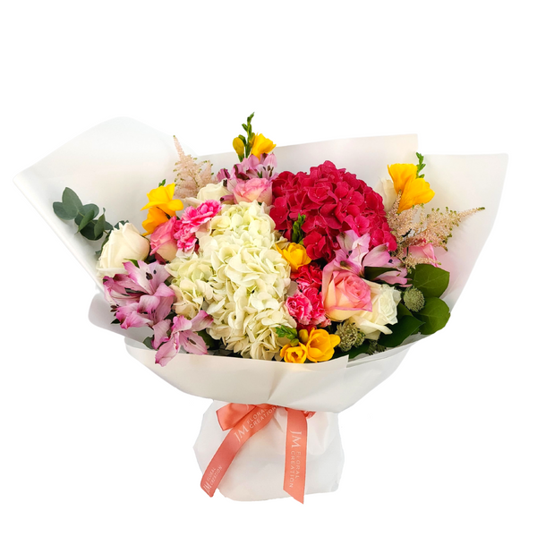 constellation Roses, Hydrangeas & Carnations Bouquet Birthday Flower Bouquet Singapore