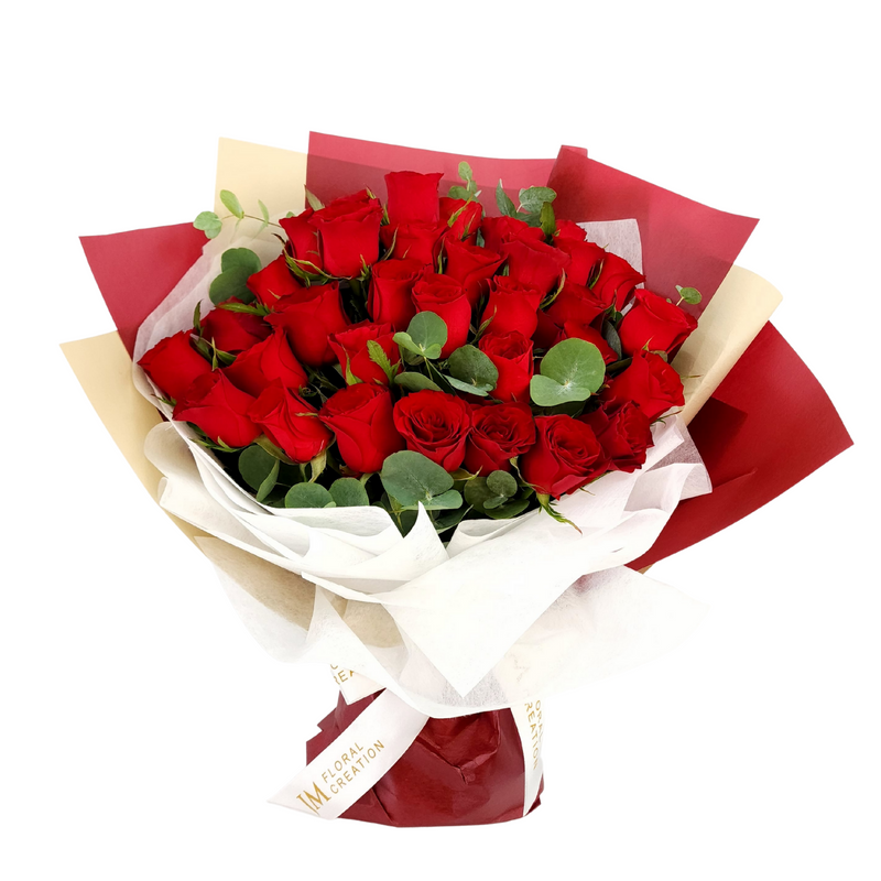 guiliana Red Roses Birthday Flower Bouquet Singapore