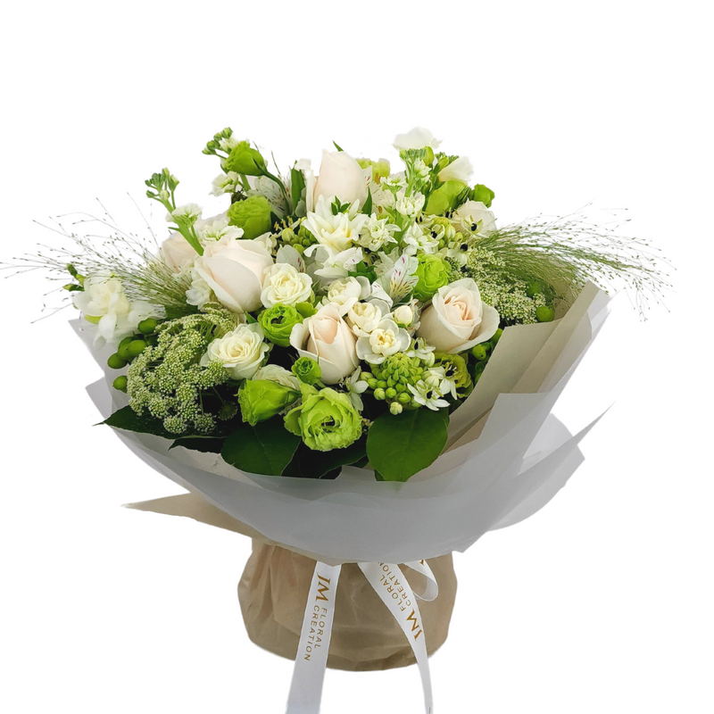porcelain Carnations and Roses Birthday Flower Bouquet Singapore