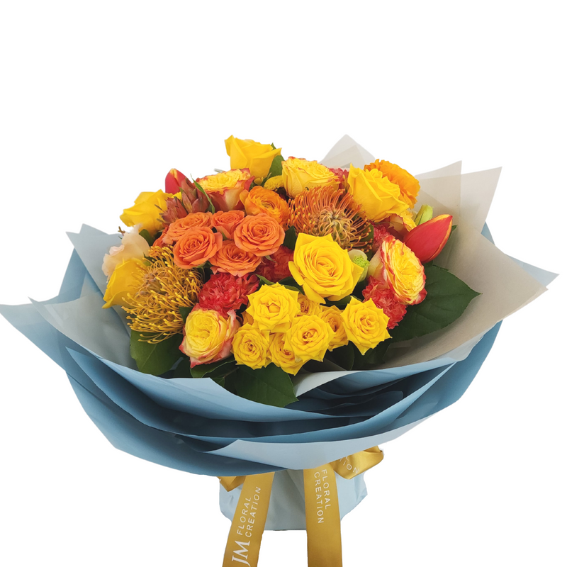 rosa Tulips and Roses Birthday Flower Bouquet Singapore